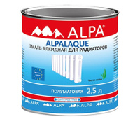 Альпа Альпалак Эмаль для радиаторов полуматвая бренд