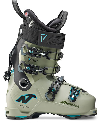Лыжные ботинки Unlimited 95 W DYN - женские - 2023/2024 г. Nordica, зеленый
