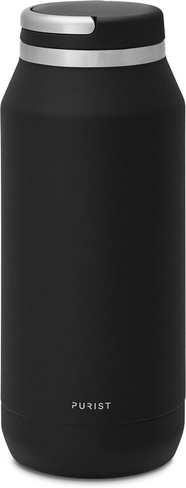 Вакуумная бутылка для воды Founder с крышкой Element — 32 эт. унция Purist, черный
