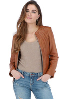 Модная кожаная куртка 'Алиона' Ashwood Leather, коричневый