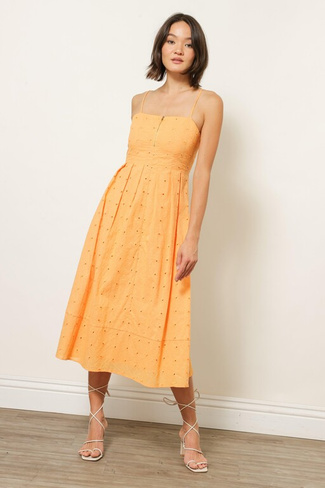Платье миди Трикси Line & Dot, оранжевый