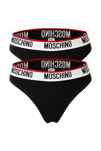 Бразильское бикини - 2 пары Moschino Underwear, черный