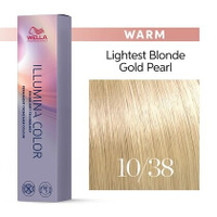Стойкая крем краска Illumina Color 10/38 (яркий блонд золотисто-жемчужный) 60 мл.
