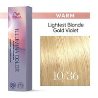 Стойкая крем краска Illumina Color 10/36 (яркий блонд золотисто- фиолетовый) 60 мл.