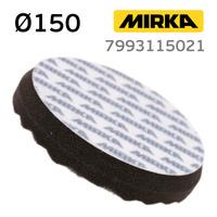 Полировальник Mirka 150мм рельефный черный, поролоновый полировальный диск на липучке 7993115021