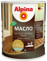 Масло для террас, лестниц и мебели Alpina Linnimax 750 мл орех макадамия