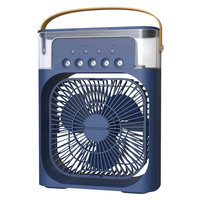 Увлажнитель воздуха, вентилятор настольный, мобильный кондиционер AIR COOLER FAN с rgb подсветкой для дома, офиса, машин