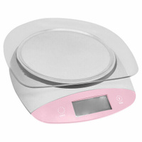 STINGRAY ST-SC5101A белый/розовый весы кухонные со встроенным термометром Sting Ray