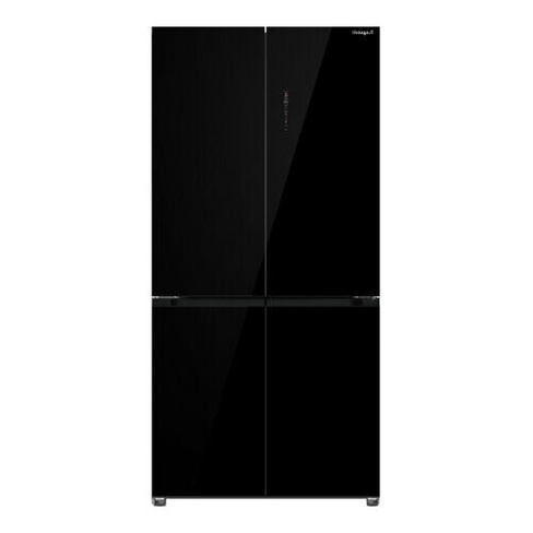Трехкамерный холодильник Weissgauff WCD 510 Built-in Inverter NoFrost Black Glass