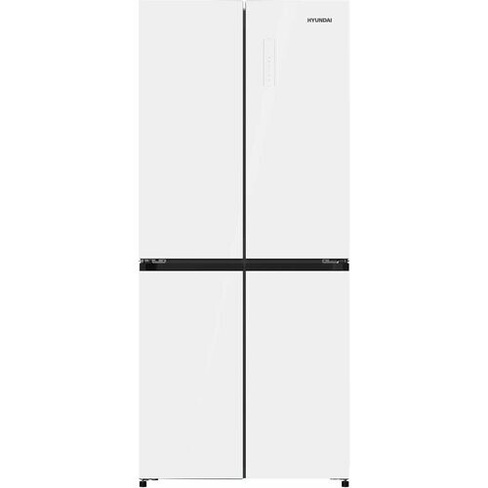 Холодильник Side by Side Hyundai CM4542F белое стекло HYUNDAI