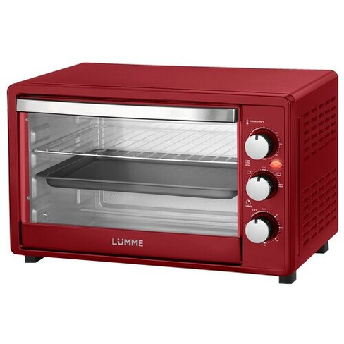 Мини-печь LUMME LU-1709, красный рубин