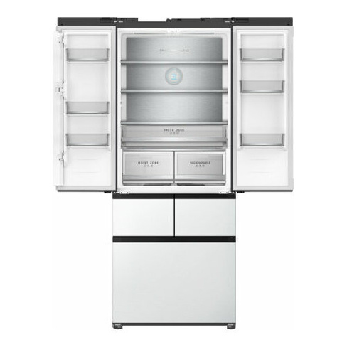 Трехкамерный холодильник Weissgauff WFD 450 Built-in Inverter NoFrost White