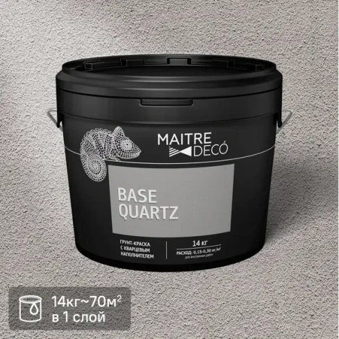 Грунт-краска Maitre Deco «Base Quartz» 14 кг MAITRE DECO