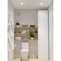 Комплект потолка для ванной 1.72x1.7 м цвет белый глянцевый БАРД None