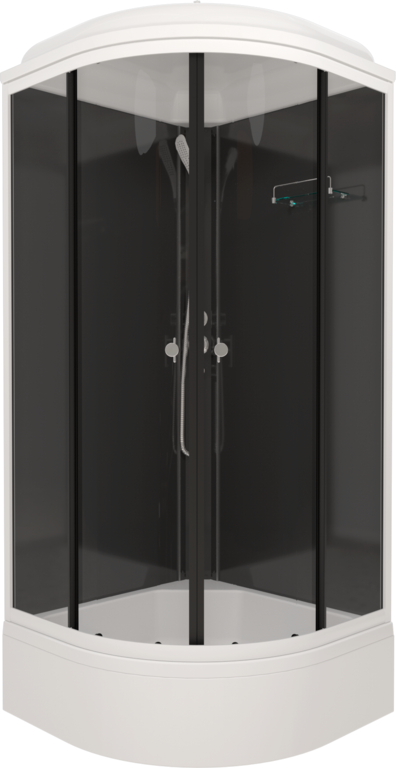 Душевое ограждение ТРИТОН "Вента-Блэк" 900х900х2020 мм, квадрат, низкий поддон (2 места+сифонD90мм)