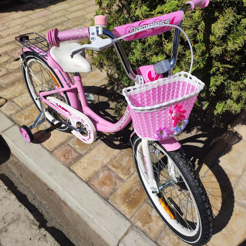 Велосипед детский для девочки Nameless 20 дюймов розовый