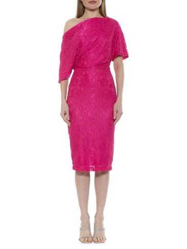 Кружевное платье-футляр Tayla Alexia Admor, цвет Magenta