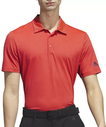 Мужская футболка-поло для гольфа в полоску Adidas