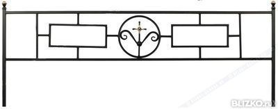 Ритуальная кованая оградка на кладбище №28