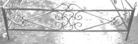 Ритуальная кованая оградка на кладбище №35