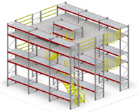 Мезонинные складские стеллажи