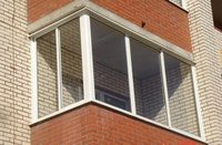 Остекление г-образного балкона, профиль Provedal, "хрущевка" ГЭШКА