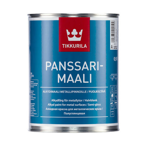 КРАСКА TIKKURILA Panssarimaali (А) 0,9Л д/крыш