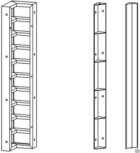 Угловой элемент L=1,2м профиль 2,5 мм