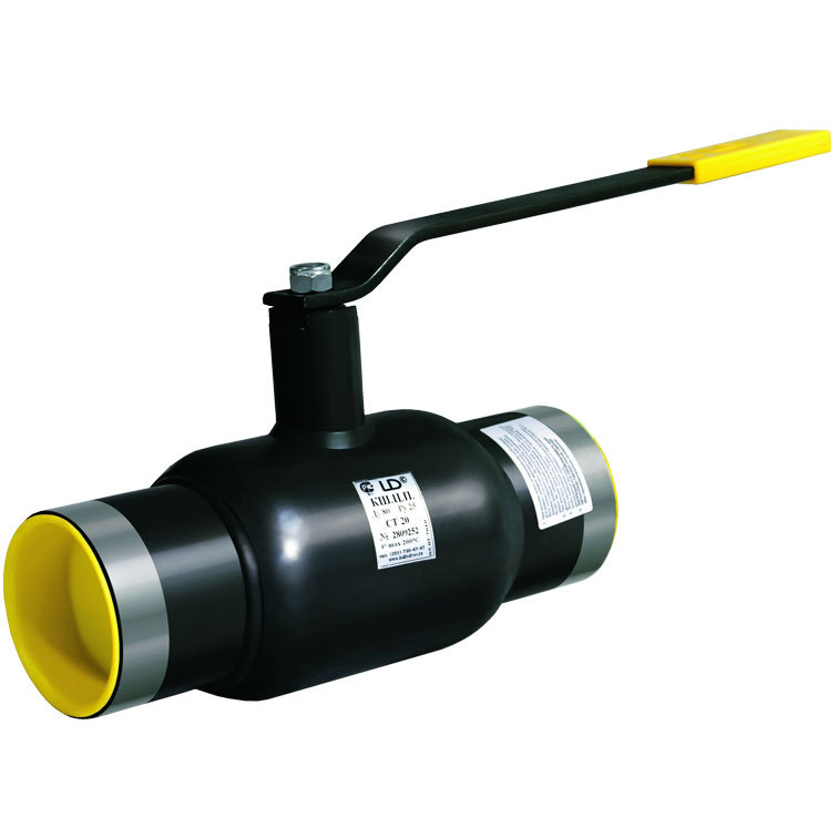 LD Кран шаровый под приварку стальной Ст.20 PN40, Ду25/20, стандартный ...