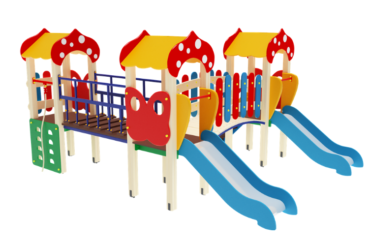 Детский игровой комплекс для детей 3-7 лет ДИК 03-1604 Полянка от ...