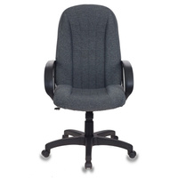 Компьютерное кресло Бюрократ T-898 для руководителя, серое текстиль