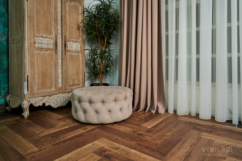 Виниловый паркет VINILAM Herringbone Версальский 720x120x6,5 мм