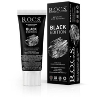 Зубная паста R.O.C.S. Black Edition Черная отбеливающая, 74 мл Еврокосмед-Ступино ООО