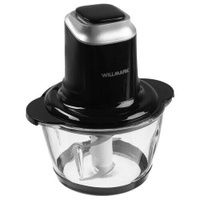 Измельчитель WILLMARK WMC-5288, стекло, 400 Вт, 1.2 л, чёрный Willmark