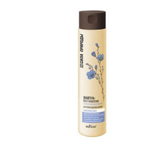 Bielita шампунь-восстановление Сила природы с маслом льна для поврежденных волос с антистатическим эффектом, 400 мл, 4 ш
