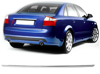 Накладка на планку над номером Carmos (сталь) Audi A4 2004-2008 SD\SW