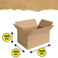 Картонная коробка (гофрокороб) 670 ( 96 литров) 600*400*400мм