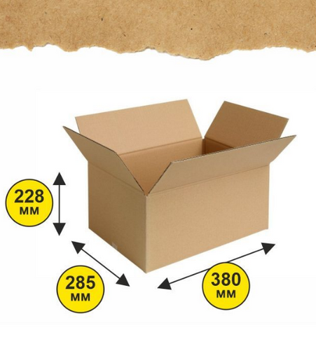 Картонная коробка (гофрокороб) 17 (Т24В) 380мм*285мм*228мм
