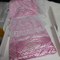 Конверт и одеяло на выписку для новорожденного "Ангел" цвет розовый