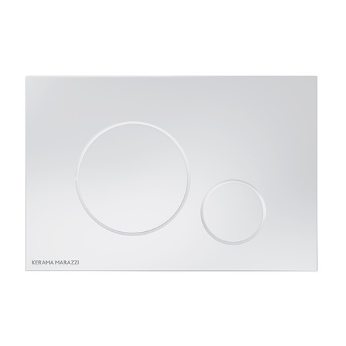 Кнопка управления для скрытых систем инсталляции, белый-глянец (круглая)