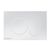 Кнопка управления для скрытых систем инсталляции, белый-глянец (круглая)