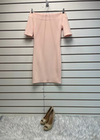 Платье короткое розовое размер 42