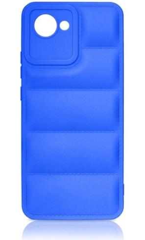 Чехол Df для realme c30 rmjacket-01 (blue)