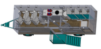 Вагончик для установки душевой с санузлом 8000x2450