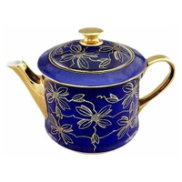 Заварочный чайник 400 мл Leander "Виндзор /Золотые цветы /синий" / 158683 LEANDER