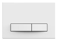 Панель смыва Slim белая глянец клавиша прямоугольная