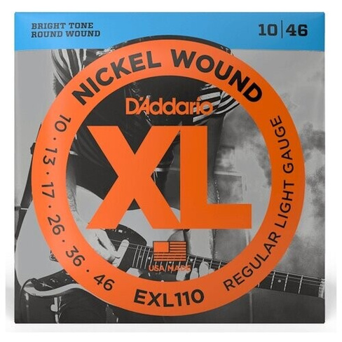Набор струн D'Addario XL Nickel Wound EXL110, 1 уп.
