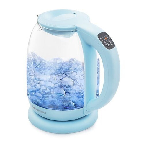 Чайник электрический KitFort КТ-640-1, 2200Вт, голубой
