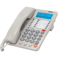 Проводной телефон Ritmix RT-495, белый и серый