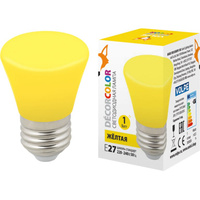 Декоративная светодиодная лампа Volpe LED-D45-1W/YELLOW/E27/FR/С BELL